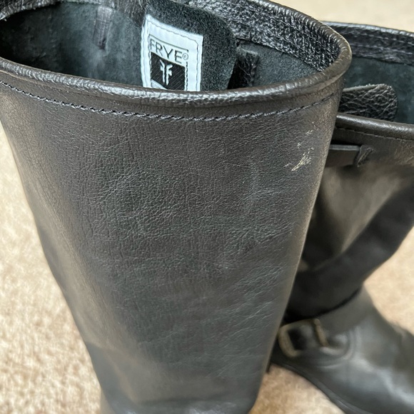 Frye Veronica Slouch leather Boot, 13.75 inch shaft, Black 9.5 - Picture 8 of 9